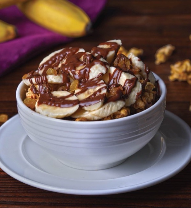 Banana Nutella Granola Pot