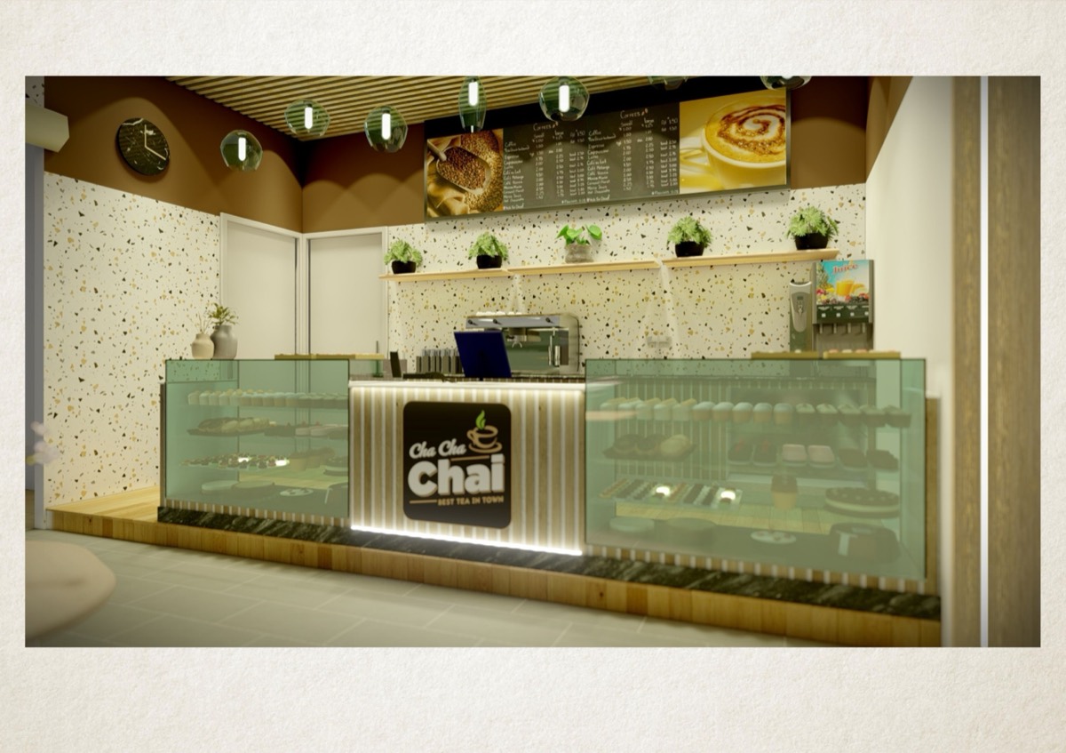 Cha Cha Chai express kiosk concept design