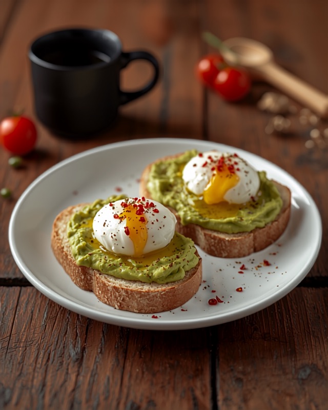 Egg & Mashed Avocado on Toast